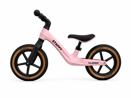 Stappy Classic loopfiets roze